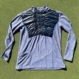 Oiselle Lux Quarter Zip Pullover, size XL
